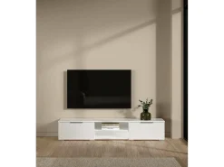 Dmora Suporte para TV Dtheat, Aparador de sala, Móvel baixo para TV, Base de parede equipada, 173x40 h33 cm,^ Móvel De Tv