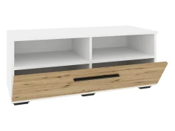 Móvel De Tv* Suporte para TV haaus Kos, 1 porta, 2 prateleiras, branco/Chêne Artisan, 95 x 40 x 39 cm Creme