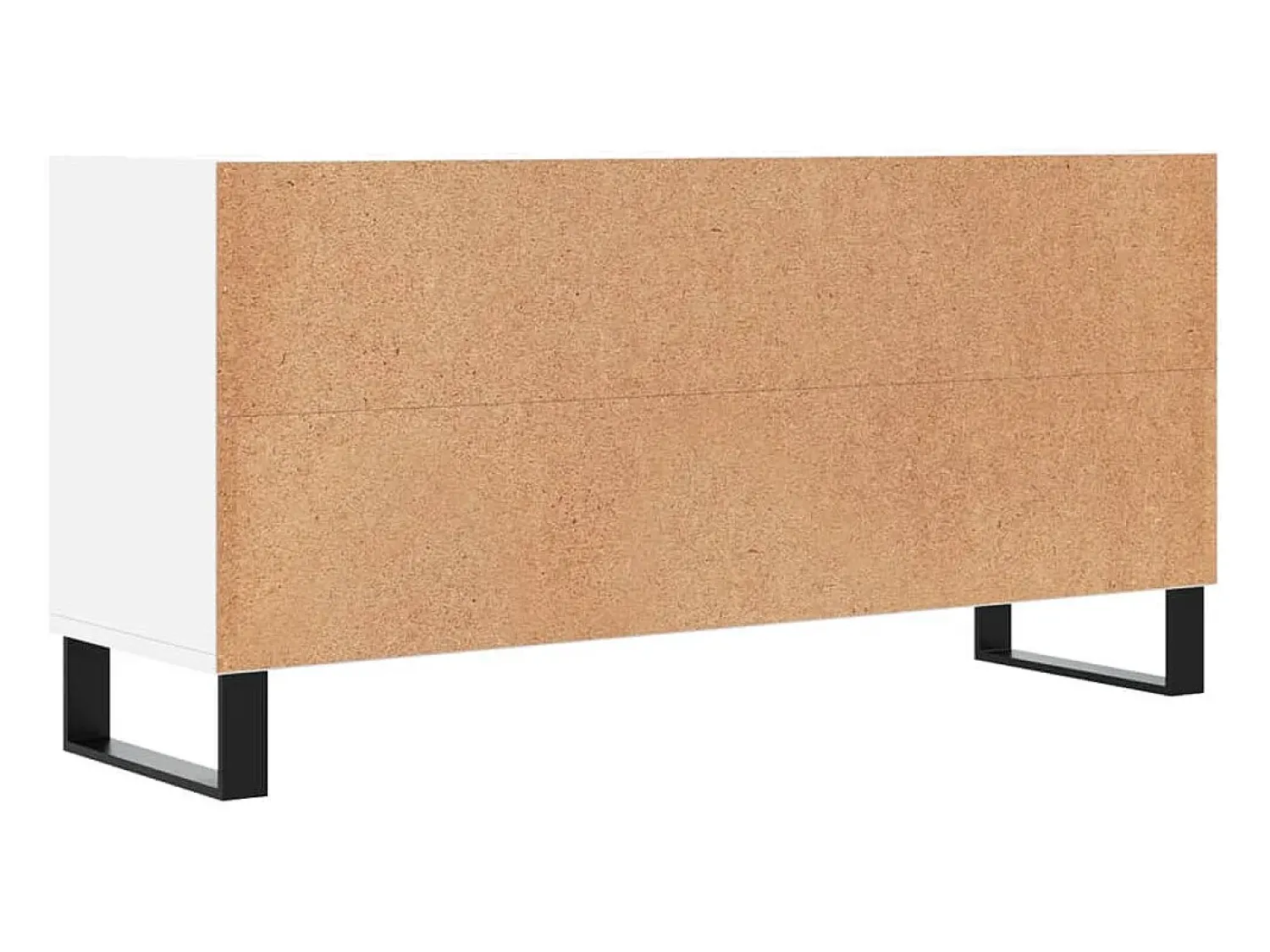 Helloshop26 Suporte para TV multimídia prateleira para TV aparador armário para TV sala de jantar sala de estar quarto 103,5 x 30 x 50 cm madeira engenheirada branca 02_0025640^ Móvel De Tv