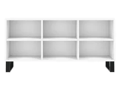 Helloshop26 Suporte para TV multimídia prateleira para TV aparador armário para TV sala de jantar sala de estar quarto 103,5 x 30 x 50 cm madeira engenheirada branca 02_0025640^ Móvel De Tv