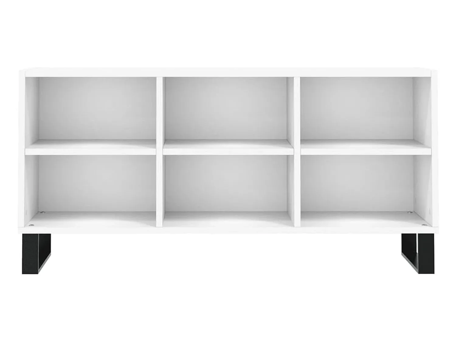 Helloshop26 Suporte para TV multimídia prateleira para TV aparador armário para TV sala de jantar sala de estar quarto 103,5 x 30 x 50 cm madeira engenheirada branca 02_0025640^ Móvel De Tv