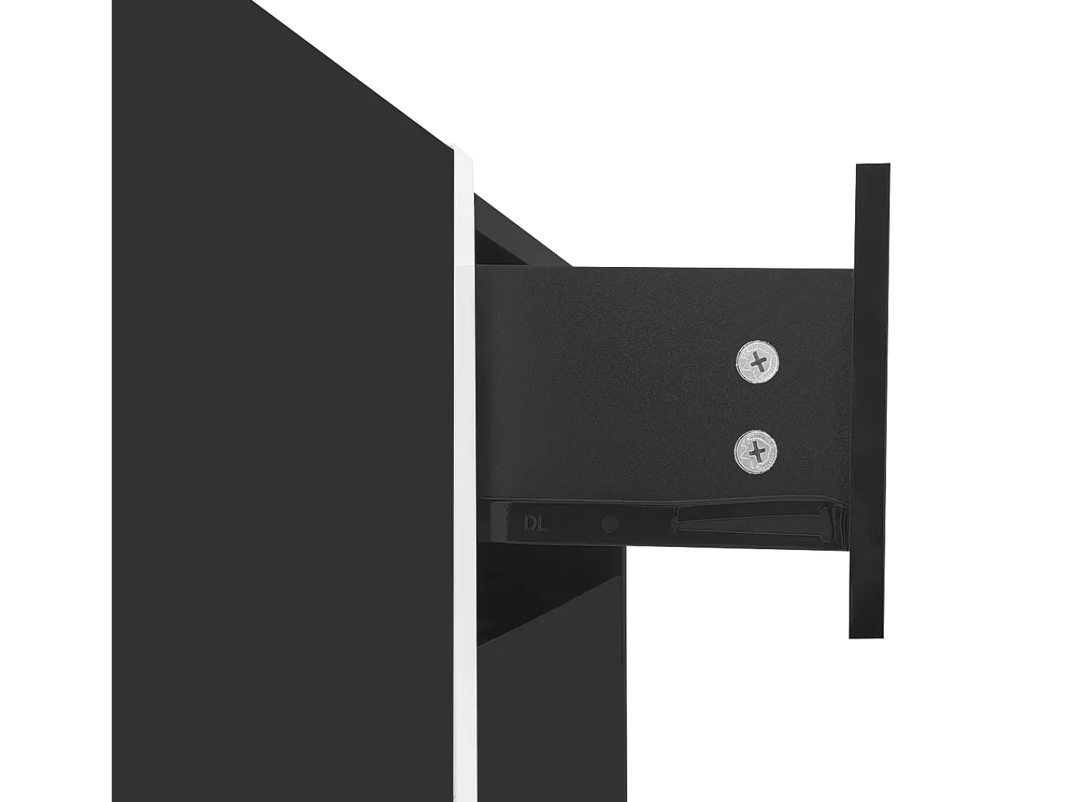 Móvel De Tv* Suporte para TV Brilhante - Suporte para TV com 1 Gaveta e 4 Portas - com Iluminação LED - para Sala de Estar Preto