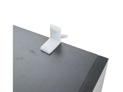 Móvel De Tv| Suporte para TV preto e com iluminação LED - Suporte para TV com 2 gavetas e 2 portas - 3 compartimentos de arrumação abertos Branco