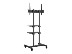 Suporte para TV SucceBuy Suporte Móvel para Televisões de 81 a 178 CM, Suporte Rodante com Rodas e Prateleira^ Móvel De Tv