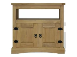 Móvel De Tv|Mobikasa Suporte para TV/aparador design prático pinho mexicano linha Corona 80 cm 2502212 Natural claro
