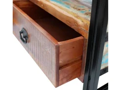 Móvel De Tv|Mobikasa Suporte para TV/aparador design prático madeira maciça reciclada 2502154 Castanho