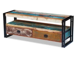 Móvel De Tv|Mobikasa Suporte para TV/aparador design prático madeira maciça reciclada 2502154 Castanho