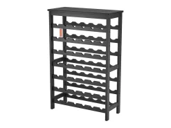 Best Suporte para Vinhos, SucceBuy Suporte Modular em Bambu para 42 Garrafas, 7 Níveis, com Prateleira de Mesa para Exposição