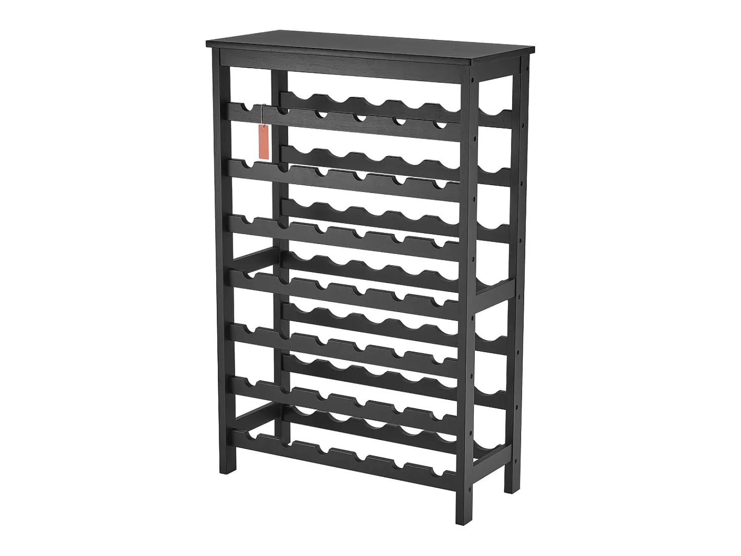 Best Suporte para Vinhos, SucceBuy Suporte Modular em Bambu para 42 Garrafas, 7 Níveis, com Prateleira de Mesa para Exposição