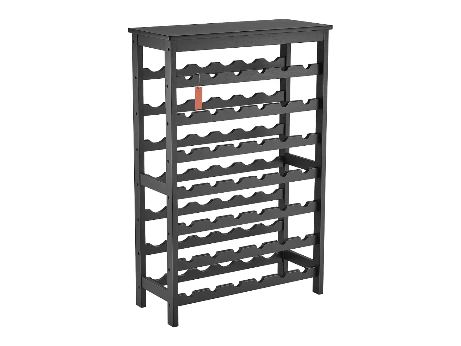 Best Suporte para Vinhos, SucceBuy Suporte Modular em Bambu para 42 Garrafas, 7 Níveis, com Prateleira de Mesa para Exposição