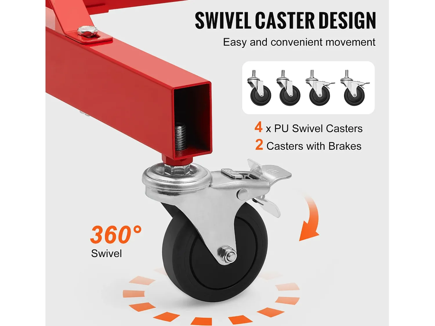 Outlet Suporte SucceBuy para Tinta Ajustável em Altura, com 8 Ganchos Resistentes e uma Capacidade de Carga Máxima de 30 kg - Organização Perfeita para Projetos Vermelho