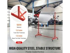 Outlet Suporte SucceBuy para Tinta Ajustável em Altura, com 8 Ganchos Resistentes e uma Capacidade de Carga Máxima de 30 kg - Organização Perfeita para Projetos Vermelho