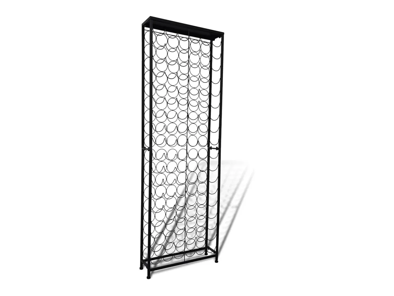 Best Suporte vertical para garrafas de vinho, metal por 108 garrafas PT225222 Preto
