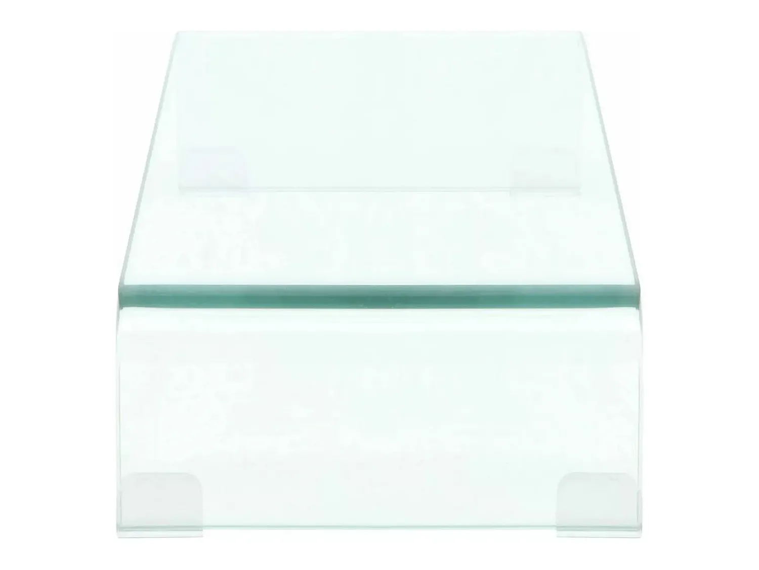 Outlet Helloshop26 Suporte/aparador de TV prático e de design elegante para monitor de 60 cm vidro 2502256 Transparente