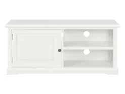 Helloshop26 Suporte/Armário/Buffet de TV de Madeira Branca de 90cm (2502118)^ Móvel De Tv