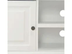 Helloshop26 Suporte/Armário/Buffet de TV de Madeira Branca de 90cm (2502118)^ Móvel De Tv