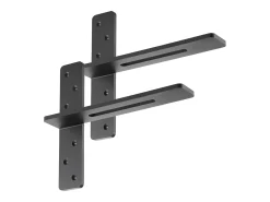 Suportes de Prateleira em T SucceBuy, Conjunto de 2, Capacidade de Carga de 90 kg, Dimensões 35.56x 7.35 x 30.48 cm, Suportes de Prateleira de Aço Duráveis^ Prateleira