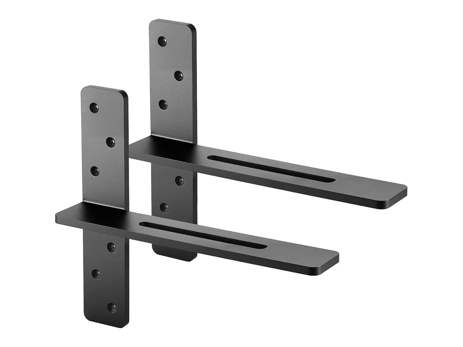 Suportes de Prateleira em T SucceBuy, Conjunto de 2, Capacidade de Carga de 90 kg, Dimensões 35.56x 7.35 x 30.48 cm, Suportes de Prateleira de Aço Duráveis^ Prateleira