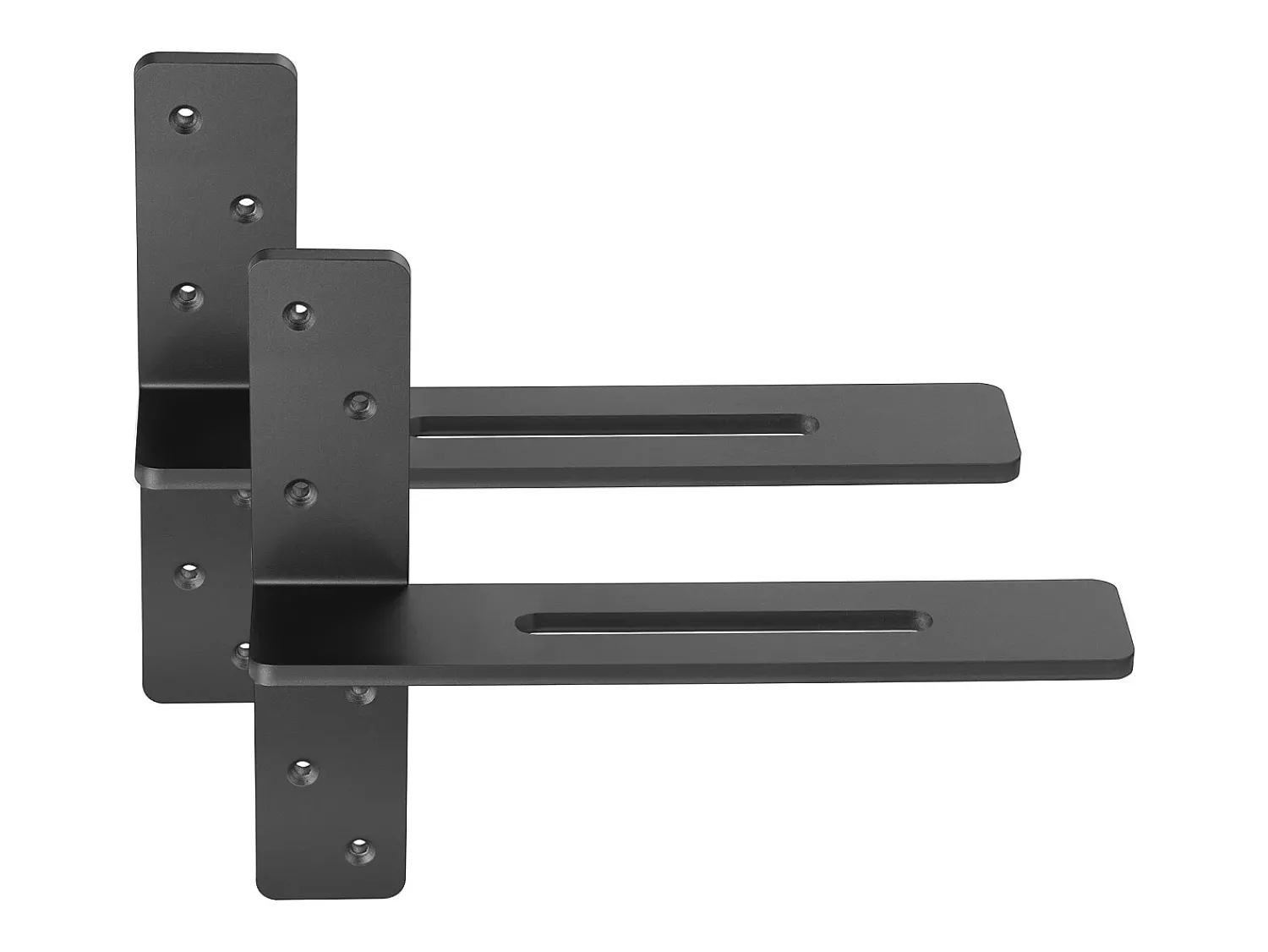 Suportes de Prateleira em T SucceBuy, Conjunto de 2, Capacidade de Carga de 90 kg, Dimensões 35.56x 7.35 x 30.48 cm, Suportes de Prateleira de Aço Duráveis^ Prateleira
