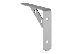 Prateleira|vidaxl Suportes prateleira 4pcs 15x2,5x11,5 cm aço inoxidável Prateado