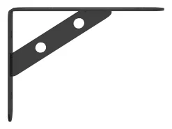 Prateleira|vidaxl Suportes prateleira 4pcs 15x2,5x11,5 cm aço inoxidável prateado Preto
