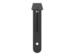 Prateleira|vidaxl Suportes prateleira 4pcs 23,5x2,5x15,5 cm aço inoxidável Preto