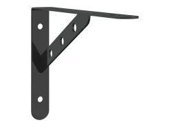 Best Suportes prateleira 4pcs 23,5x2,5x15,5 cm aço inoxidável PT497396 Preto