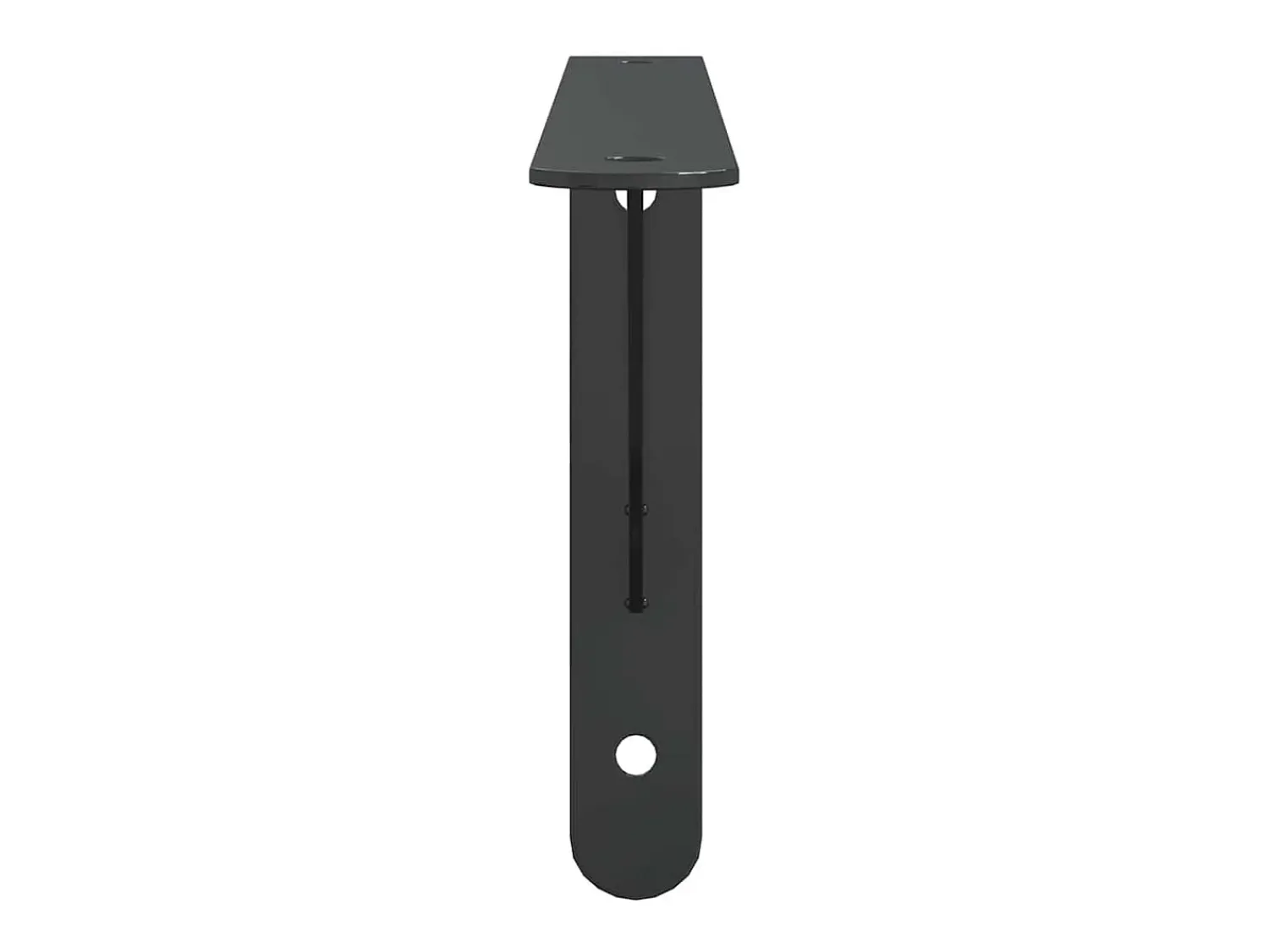 Prateleira|vidaxl Suportes prateleira 4pcs 30x2,5x15,5 cm aço inoxidável Preto