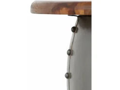 Clearance Loft24 Swaran | Mesa de café 75 cm em madeira de manga castanha Metal Castanho