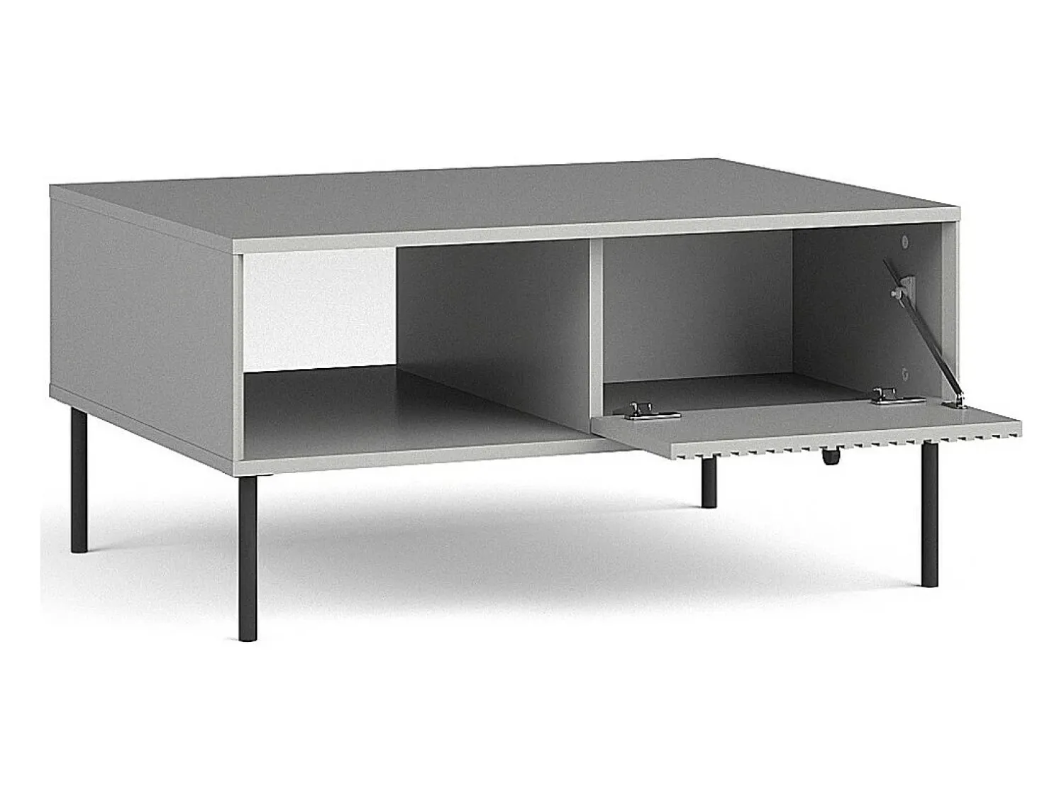 Mesa De Centro*Meublorama Table Basse 1 Clapet - Salon- Collection ISIS Cinzento