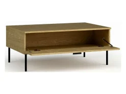 Mesa De Centro*Meublorama Table Basse - Couleur Chêne - Collection MONDO Castanho