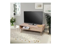 Discount Meublorama Table basse ALTA chêne clair – Design scandinave et rangement pratique Castanho