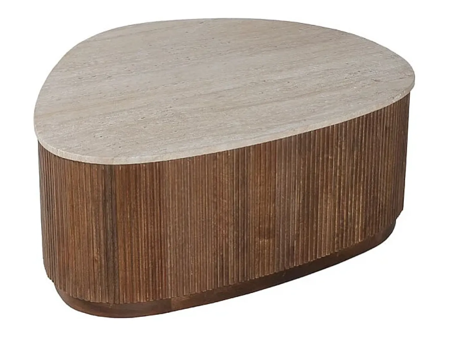 Meublorama Table basse en bois massif collection DELHI 100cm - Style ethnique et design^ Mesa De Centro