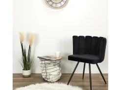 Mesa De Apoio*The Home Deco Factory Table Filaire Bois Et Metal Cyclone Bleu M6 A1/m6 Azul