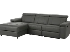 Sofá|Loft24 Tanaro | Sofá Chaiselong 3 Lugares Direito Manual Cinzento
