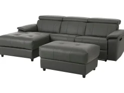 Sofá|Loft24 Tanaro | Sofá Chaiselong 3 Lugares Direito Manual Cinzento