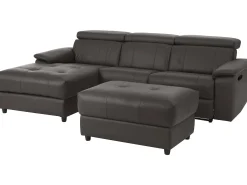 Sofá*Loft24 Tanaro | Sofá Chaiselong 3 Lugares Direito Manual Castanho