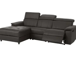Sofá*Loft24 Tanaro | Sofá Chaiselong 3 Lugares Direito Manual Castanho