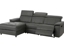 Online Loft24 Tanaro | Sofá Chaiselong 3 lugares direito manual Cinzento
