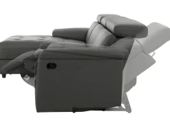 Online Loft24 Tanaro | Sofá Chaiselong 3 lugares direito manual Cinzento