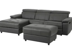 Online Loft24 Tanaro | Sofá Chaiselong 3 lugares direito manual Cinzento