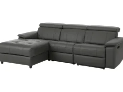 Online Loft24 Tanaro | Sofá Chaiselong 3 lugares direito manual Cinzento