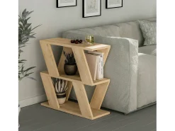 Mesa De Centro|Dmora TaVôo de sala de estar Dpipiton, mesa de café, porta-revistas para sofá, prateleira para sala de estar, 60x22h57 cm, carvalho Castanho