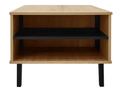 Tavolino da caffè 100 x 60 x 45 cm in legno colorato e design nero, tavolo da soggiorno con cassetto tavolino laterale^ Mesa De Centro