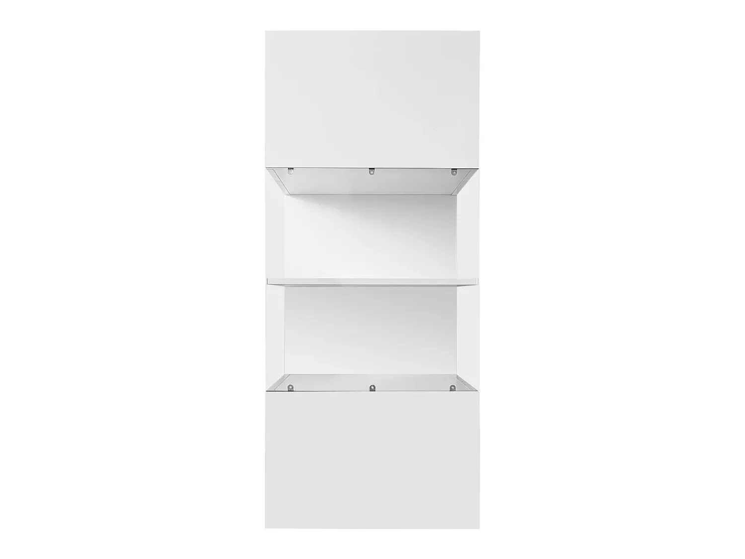 Tavolino da caffè moderno bianco con illuminazione a LED, piano del tavolo lucido, 120 x 50 x 38,5 cm^ Mesa De Centro