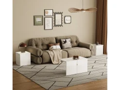 Mesa De Centro* Tavolino da caffè, tavolino fai da te, piano del tavolo lucido, combinazione libera Branco