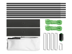 Móvel De Tv| Tela de Cinema ao Ar Livre SucceBuy com Suporte - 381cm, 16:9 HD 4K Portátil para o Interior e o Exterior Cinema em Casa Jogos Escritório Preto