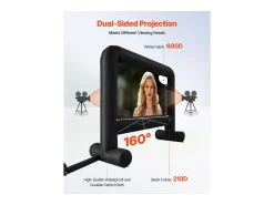 Tela de Projeção Inflável SucceBuy, Fabricada em Material 600D Durável, Inclui Saco de Armazenamento Portátil. Formato 16:9, 378 x 130 x 317 cm^ Móvel De Tv