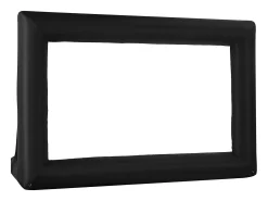 Clearance Tela de Projeção Inflável SucceBuy, Fabricada em Material 600D Durável, Incluindo Saco de Armazenamento Portátil, Formato 16:9, 409 x 160 x 272 cm Preto