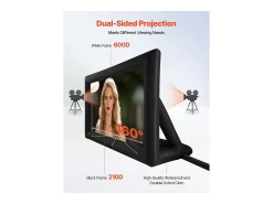 Clearance Tela de Projeção Inflável SucceBuy, Fabricada em Material 600D Durável, Incluindo Saco de Armazenamento Portátil, Formato 16:9, 409 x 160 x 272 cm Preto